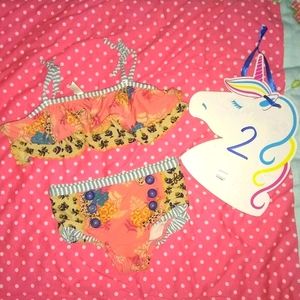 Matilda Jane size 2 swim suit 2 piece
